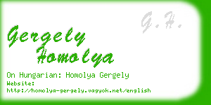 gergely homolya business card